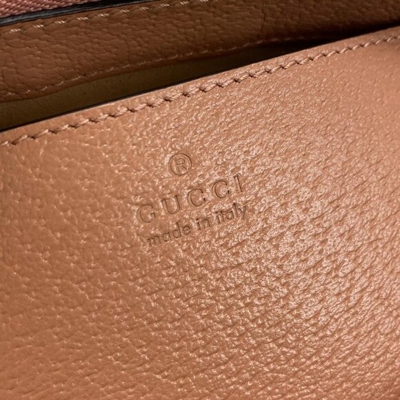 Auth GUCCI Ophidia GG Small Tote Bag 547551 Pink Jacquard Leather - Handbag - Picture 16 of 16